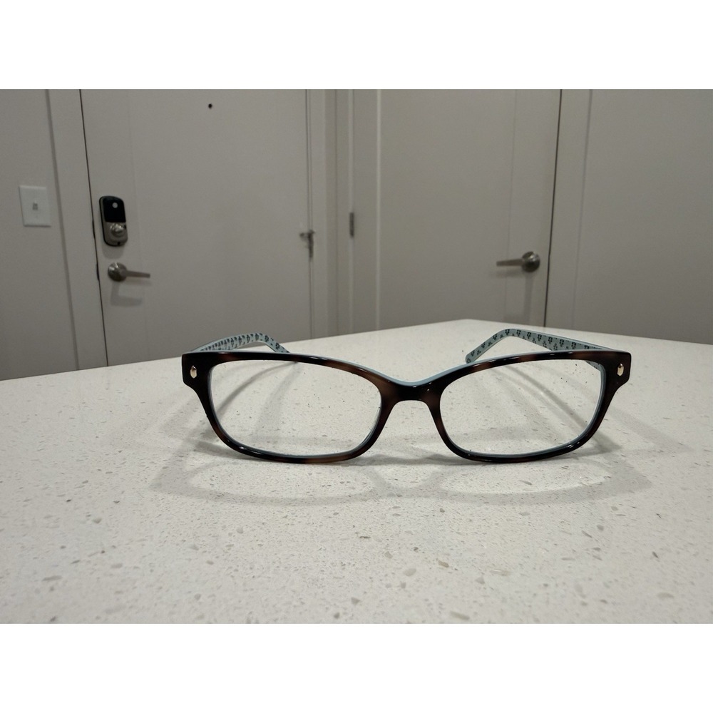 kate spade lucyann eyeglasses frames brown havana 53-16-135